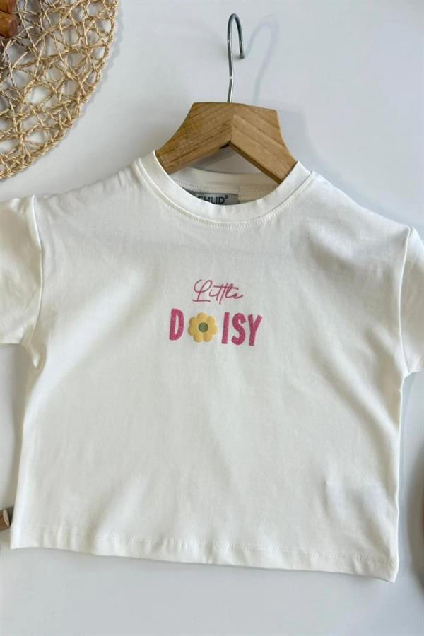 Kız 3lü Premium Özel Seri Çiçekli Tshirt Dahil Takım