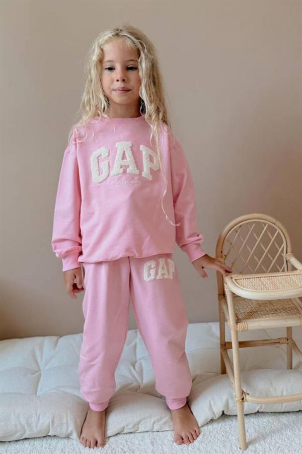 Kız Çocuk 2 iplik Süzene Nakış Gap Pudra Takım