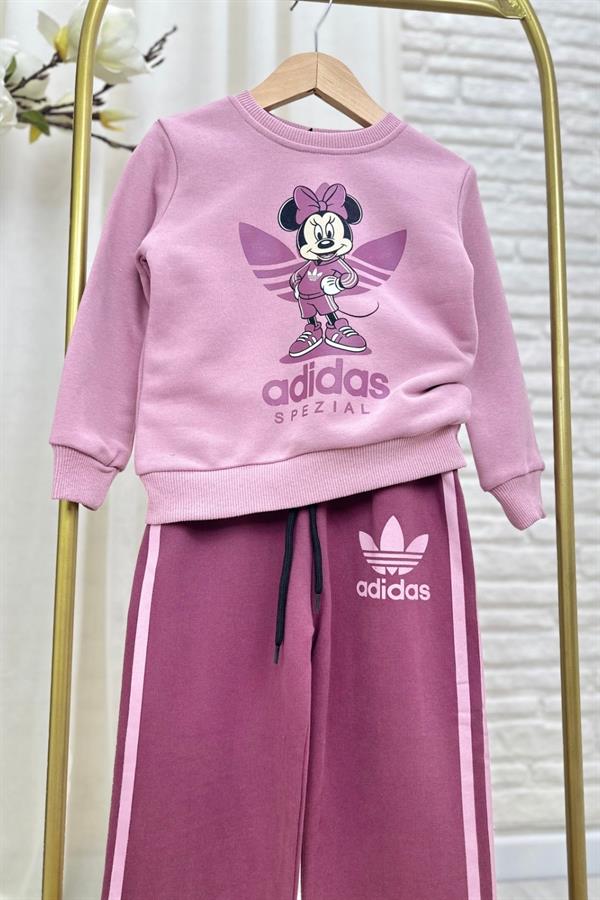 Kız Çocuk 3 İplik Adids Minnie Takım