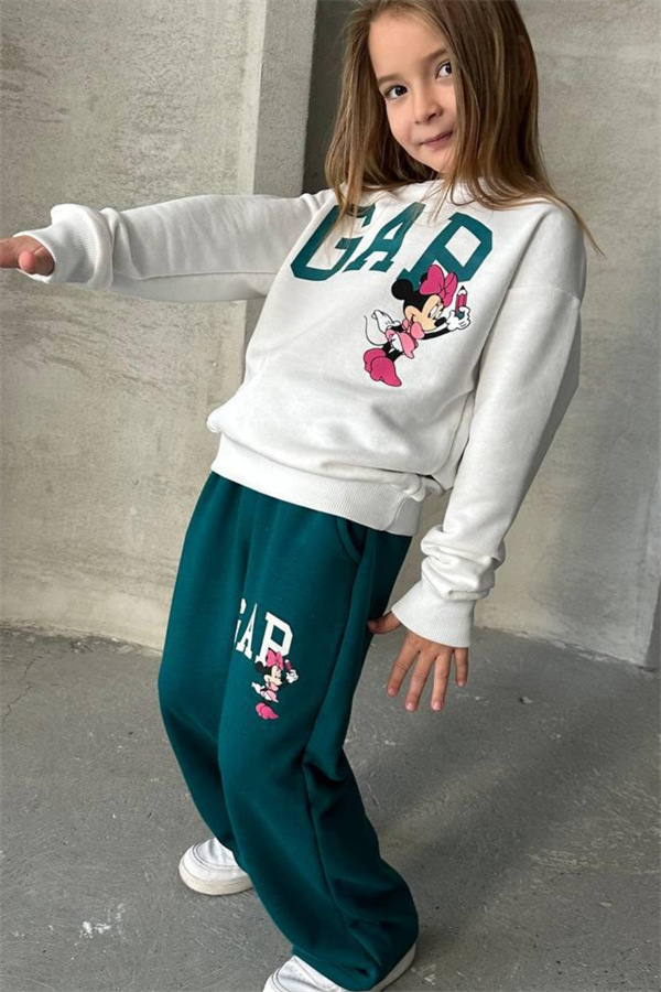 Kız Çocuk 3 İplik Gap Minnie Takım