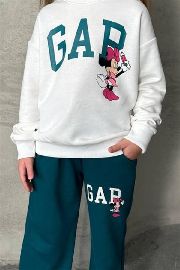 Kız Çocuk 3 İplik Gap Minnie Takım