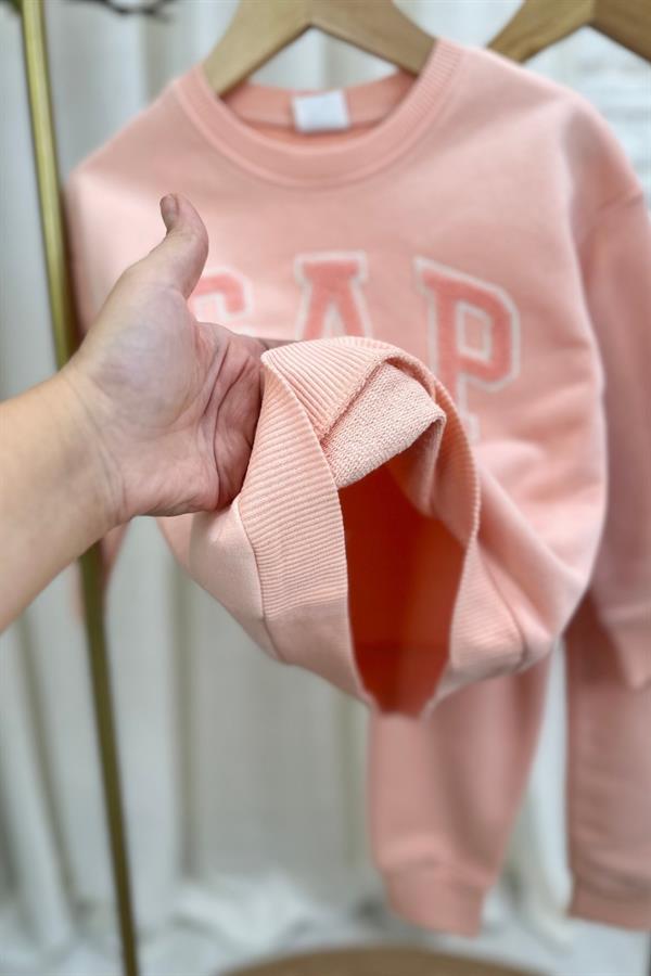 Kız Çocuk 3 İplik Gap Somon Takım