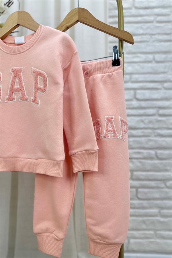 Kız Çocuk 3 İplik Gap Somon Takım