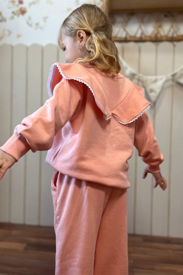 Kız Çocuk 3 İplik Hello Kity Pembe Takım