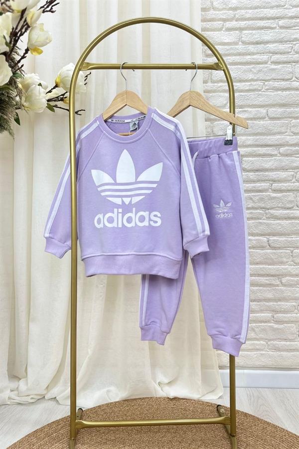Kız Çocuk 3 İplik Lila Adids Takım