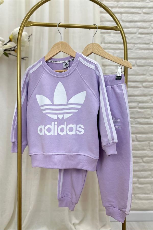 Kız Çocuk 3 İplik Lila Adids Takım