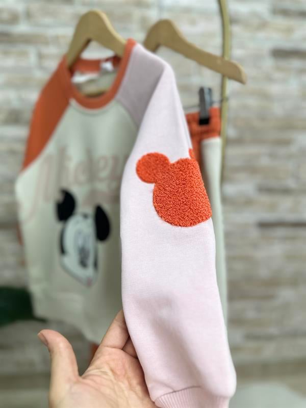 Kız Çocuk 3 İplik Mickey Bl Paça Takım