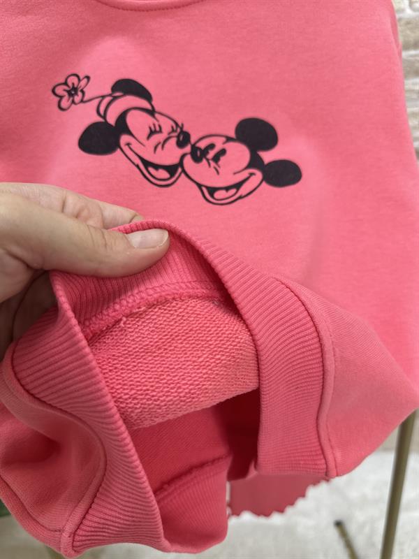 Kız Çocuk 3 İplik Mickey & Minnie İspanyol Tayt Takım 