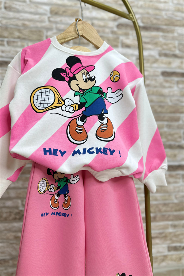 Kız Çocuk 3 İplik Minnie İspanyol Takım