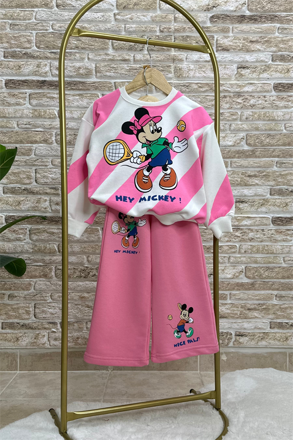 Kız Çocuk 3 İplik Minnie İspanyol Takım