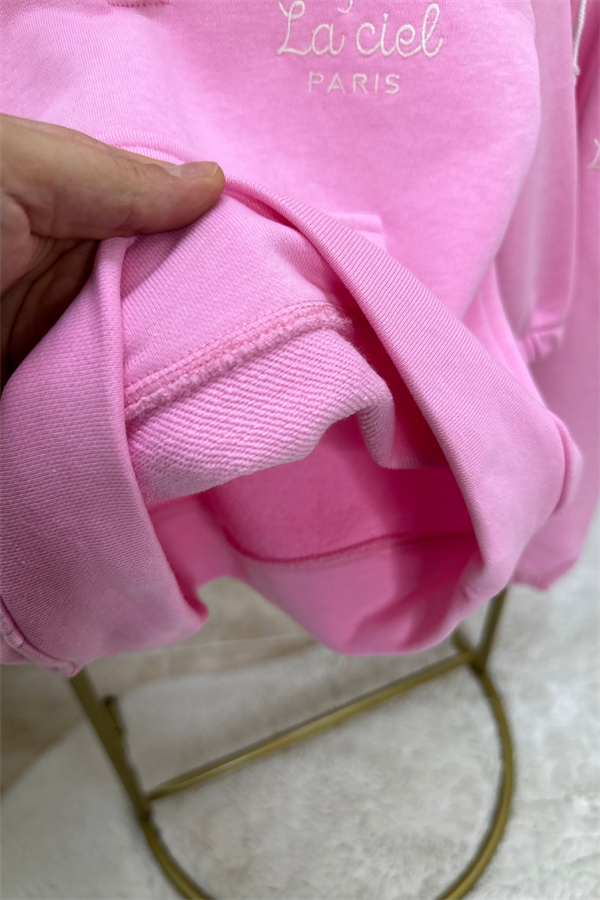 Kız Çocuk 3 İplik  Pembe Yarım Fermuarlı İkili Takım