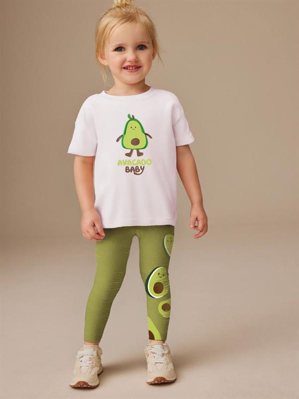 Kız Çocuk Avacado Taytlı Takım 