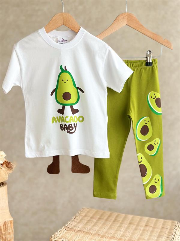 Kız Çocuk Avacado Taytlı Takım 