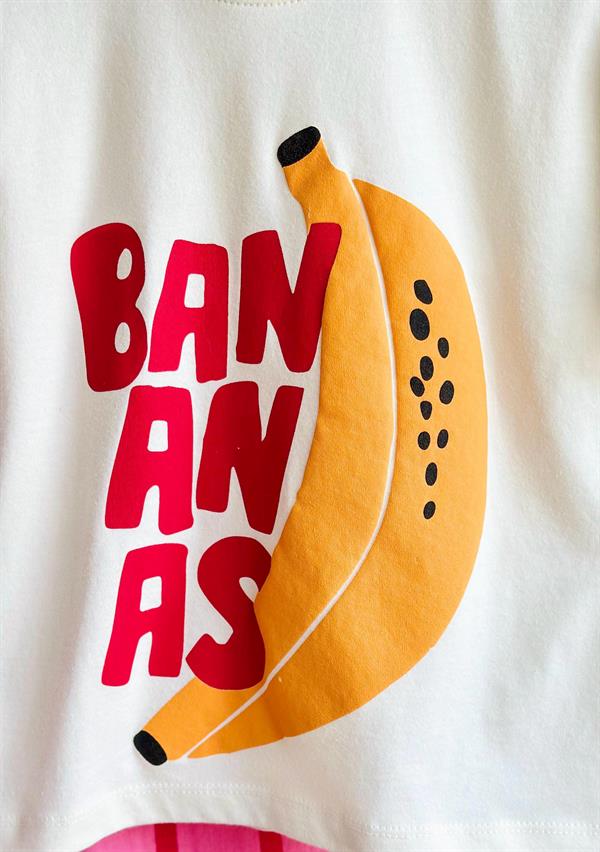 Kız Çocuk Bananas Müslin Pantolon Takım 