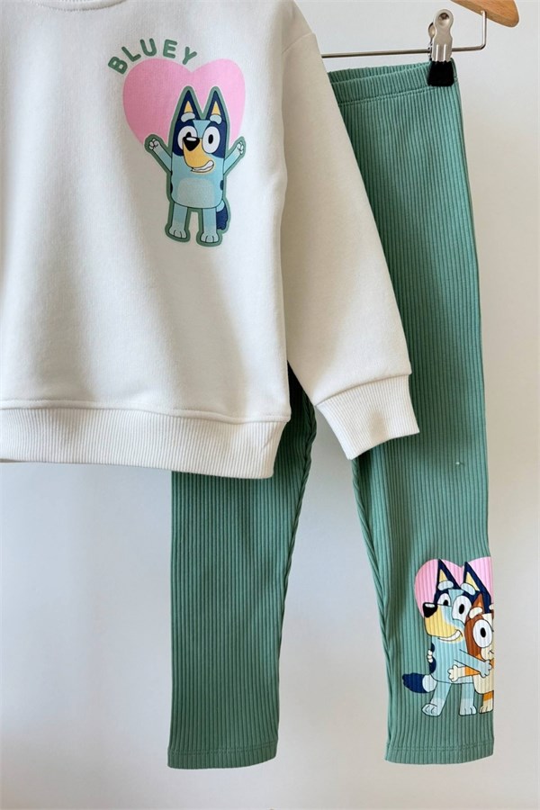 Kız Çocuk Bluey Taytlı Takım