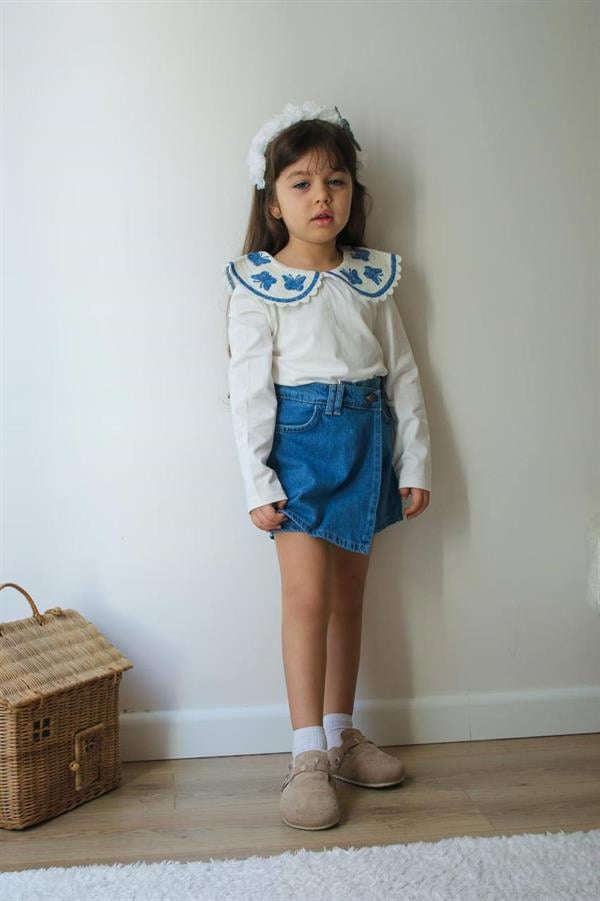 Kız Çocuk Bluz & Şort Etek Takım
