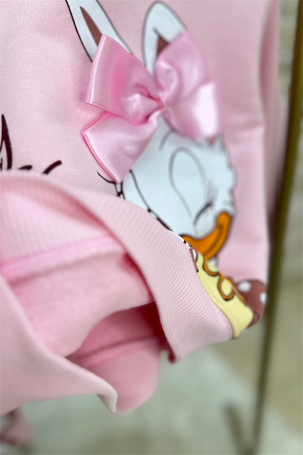 Kız Çocuk Daisy Baskı 3 iplik Taytlı Takım