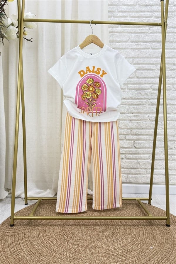Kız Çocuk Daisy Müslin Pantolon Takım