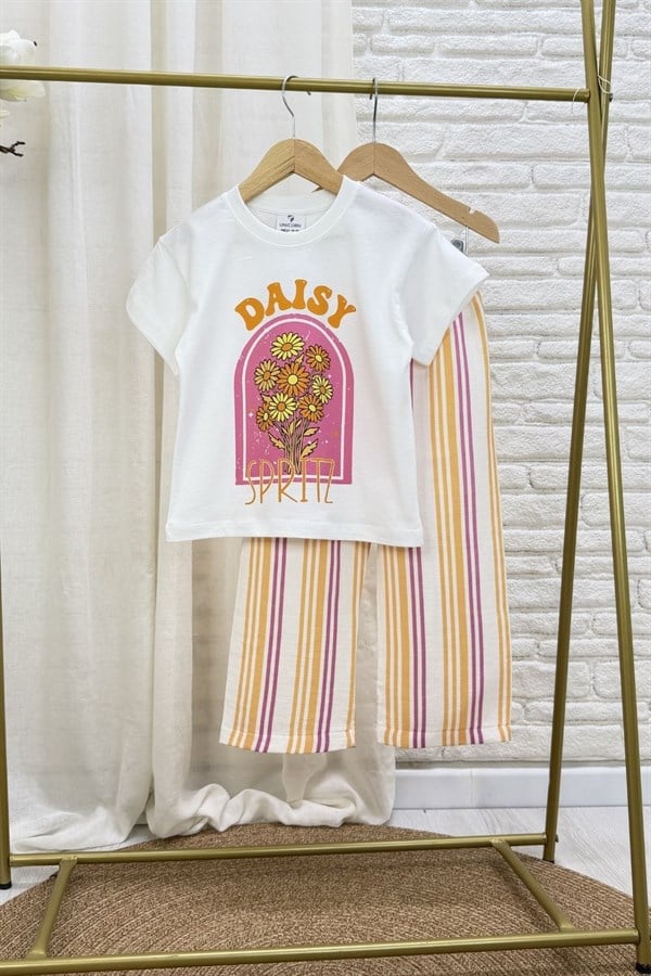 Kız Çocuk Daisy Müslin Pantolon Takım