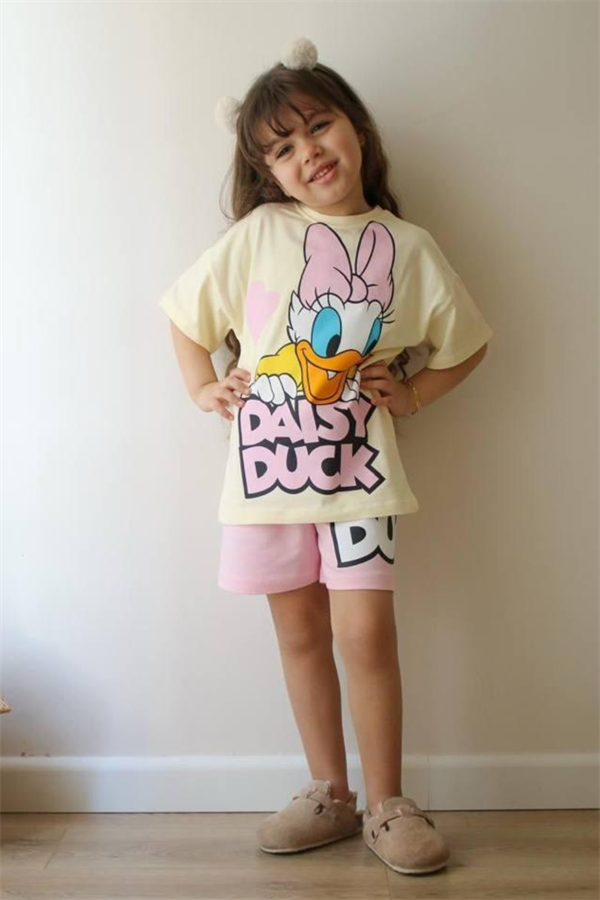 Kız Çocuk Daisy Yaz Şortlu Takım 