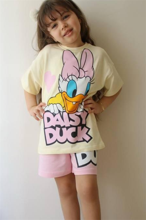 Kız Çocuk Daisy Yaz Şortlu Takım 