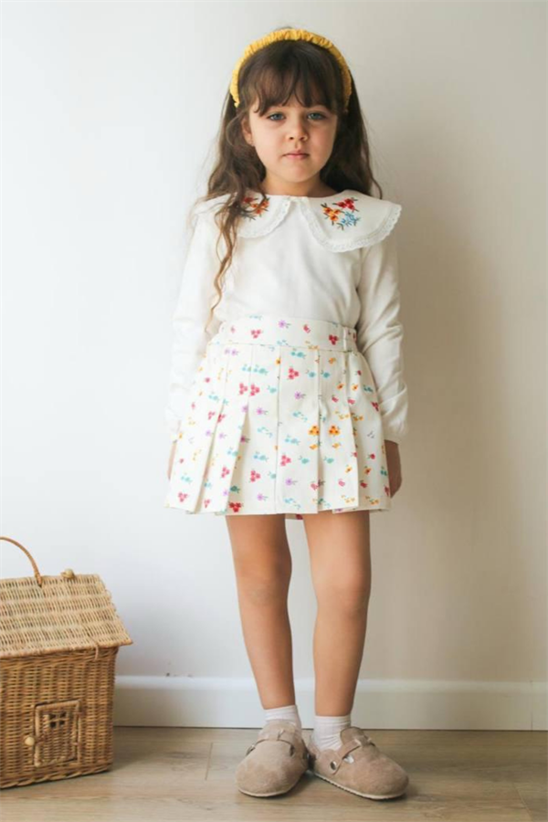 Kız Çocuk Denim Etek&Bluz Takım 