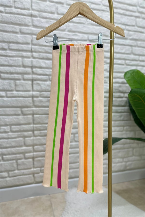 Kız Çocuk Dondurmalı Taytlı Yaz Takım  