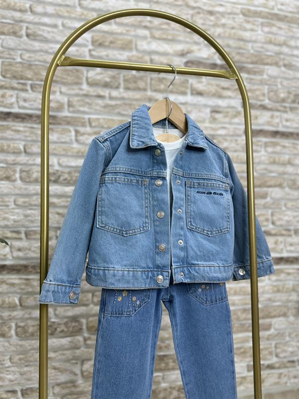 Kız Çocuk Friends Denim Kot Ceket 