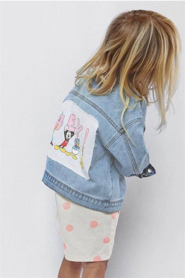 Kız Çocuk Friends Denim Kot Ceket 