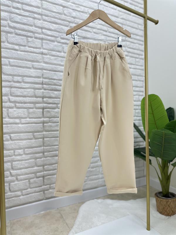Kız Çocuk Fuşya Gömlek Krem Pantolon Takım 