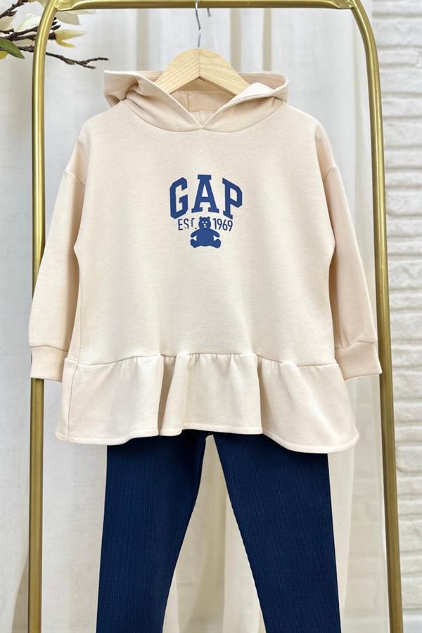 Kız Çocuk Gap Taytlı Laci Krem Takım