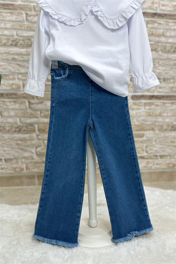 Kız Çocuk İspanyol Jean Pantolon