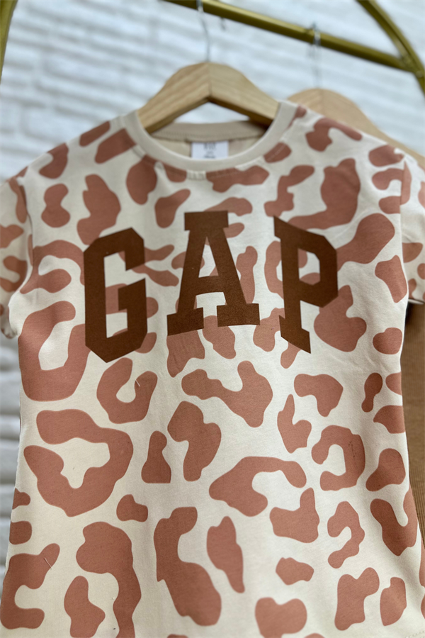 Kız Çocuk Gap Kahveli Taytlı Takım 