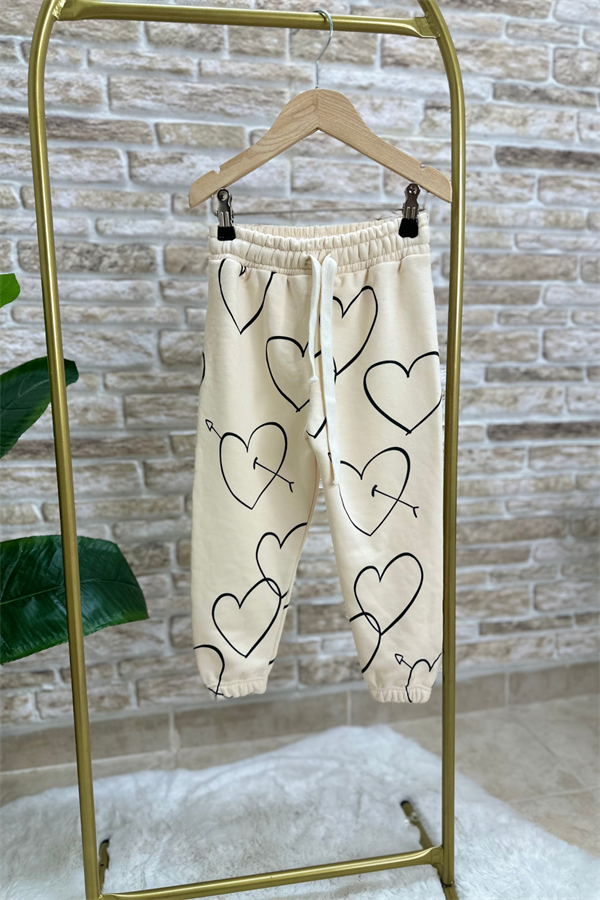 Kız Çocuk Kalpli İkili Takım