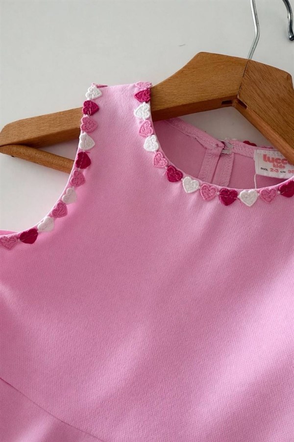 Kız Çocuk Kapli Pembe İkili Takım