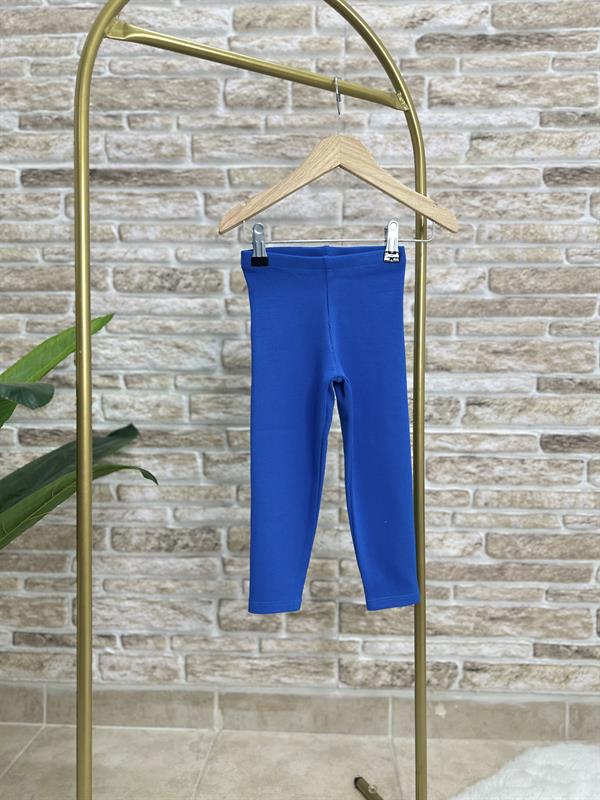 Kız Çocuk Kaşkorse Saks Taytlı Takım