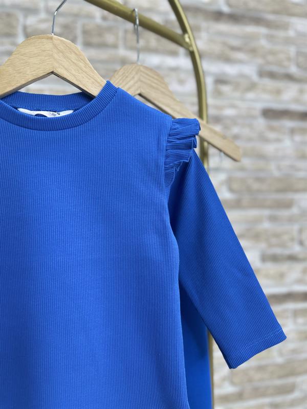 Kız Çocuk Kaşkorse Saks Taytlı Takım