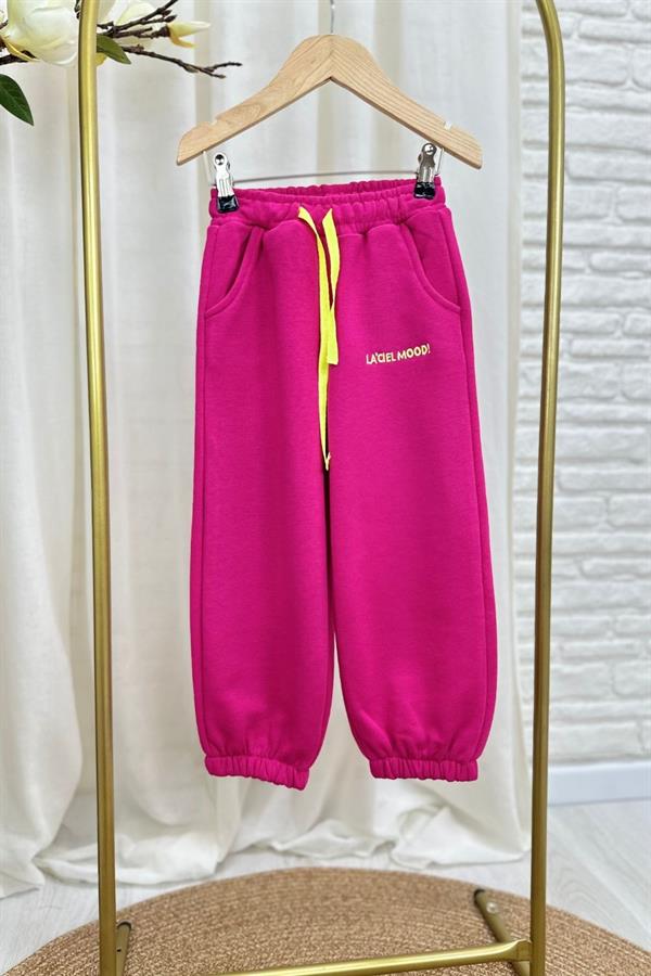 Kız Çocuk Laciel Mood Kapüşonlu Fuşya İkili Takım