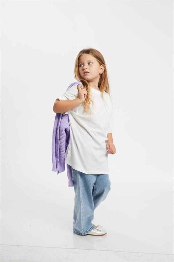 Kız Çocuk Lila Triko Hırka