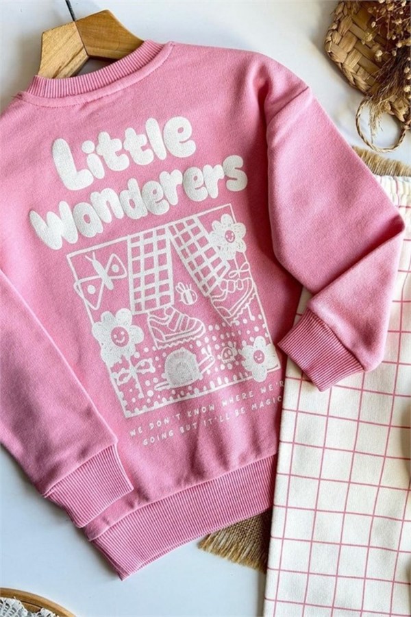 Kız Çocuk Little Pembe 3 İplik Takım