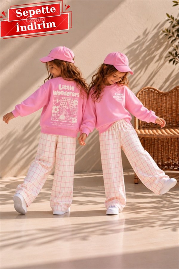 Kız Çocuk Little Pembe 3 İplik Takım