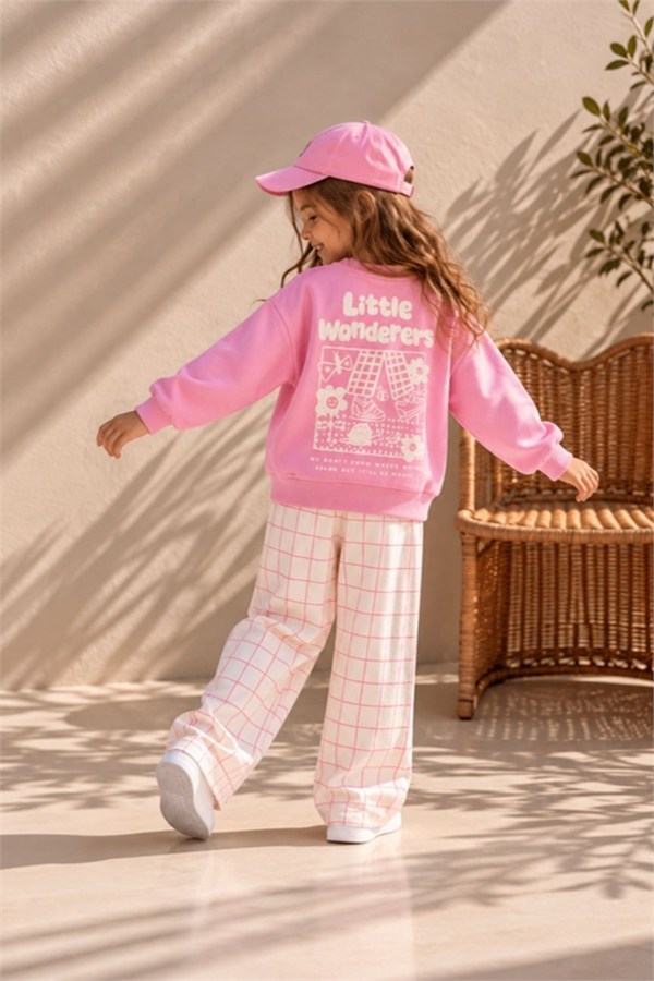 Kız Çocuk Little Pembe 3 İplik Takım