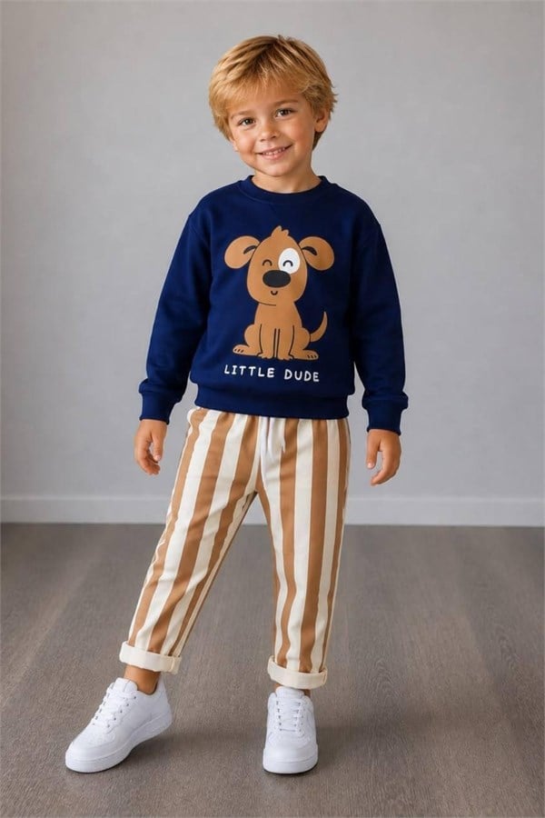 Erkek Çocuk Mevsimlik 2 İplik Little Dude Takım
