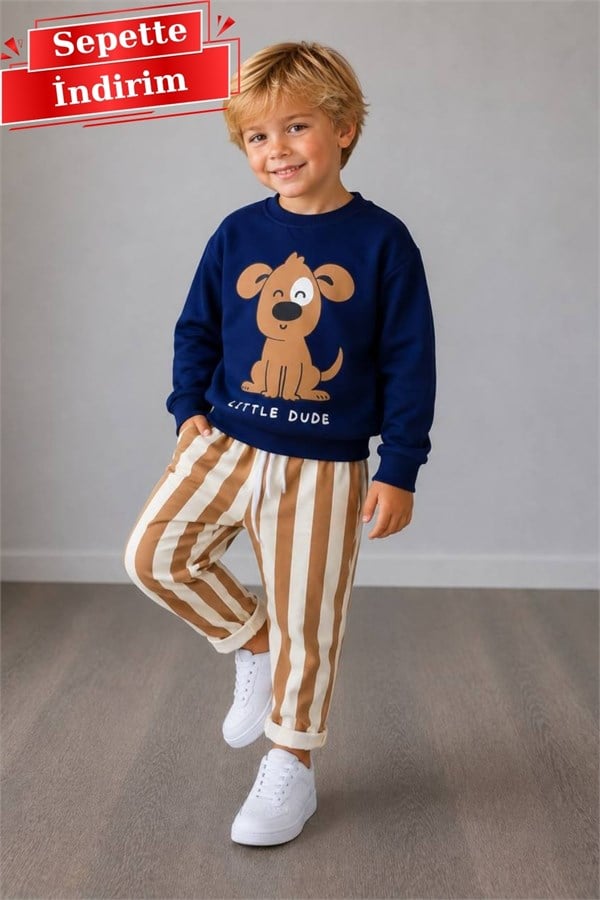 Erkek Çocuk Mevsimlik 2 İplik Little Dude Takım
