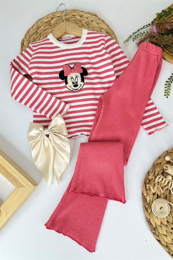 Kız Çocuk Minnie Taytlı Takım