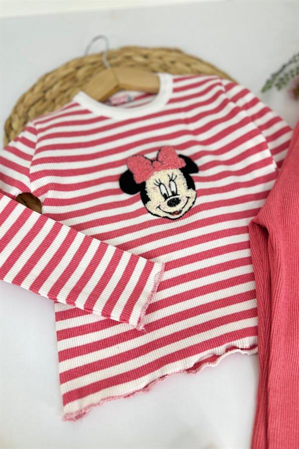 Kız Çocuk Minnie Taytlı Takım