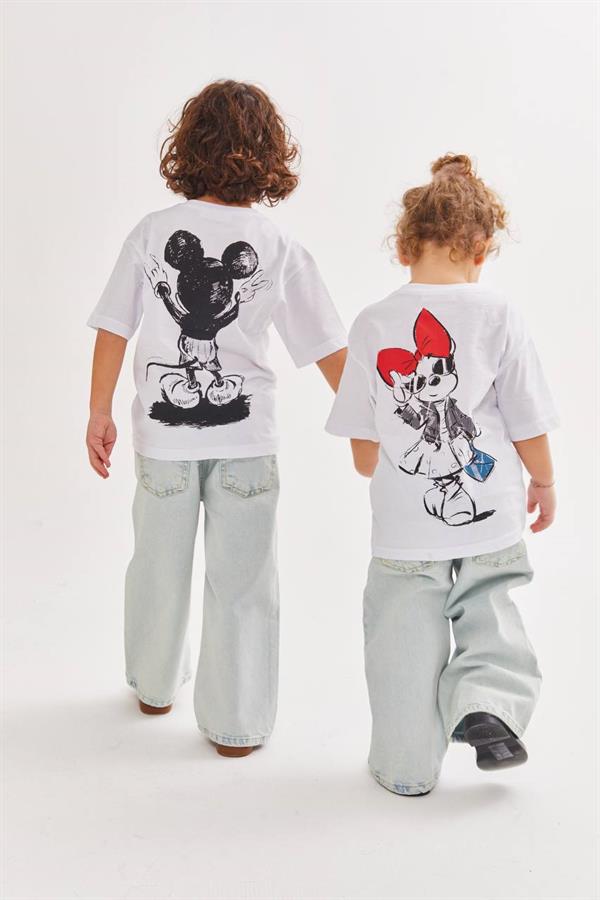 Kız Çocuk Minnie Tshirt & Jean Takım