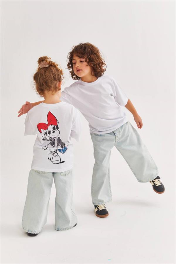 Kız Çocuk Minnie Tshirt & Jean Takım