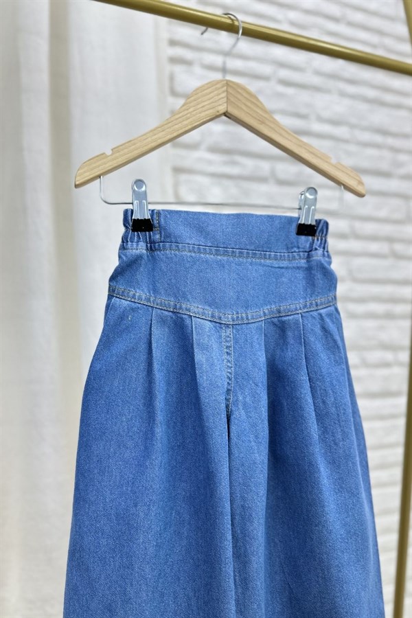 Kız Çocuk Özel Seri Premium Denim Mavi Takım