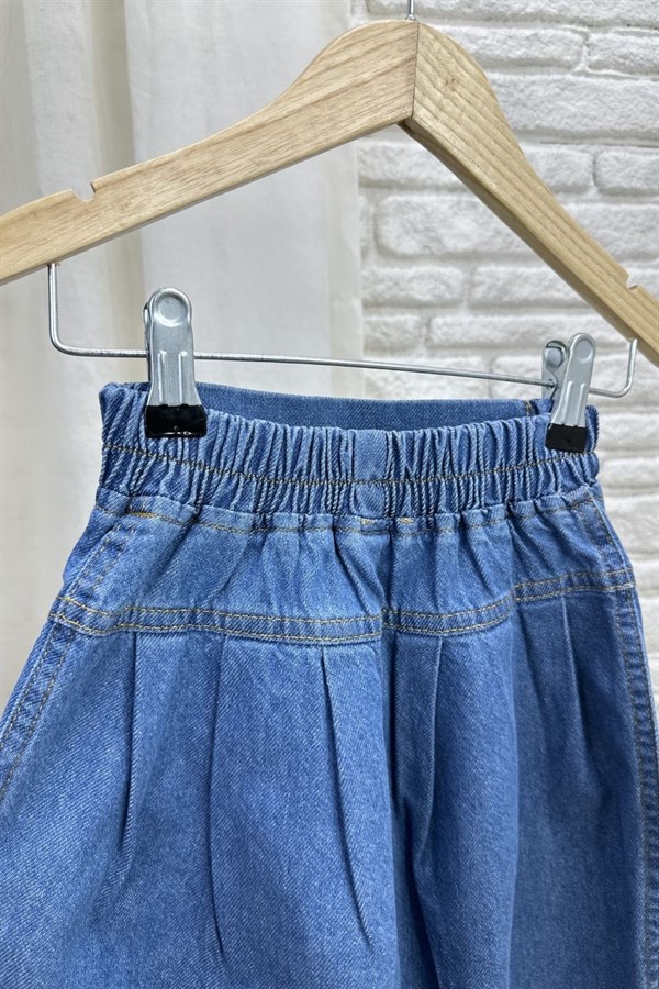 Kız Çocuk Özel Seri Premium Denim Mavi Takım